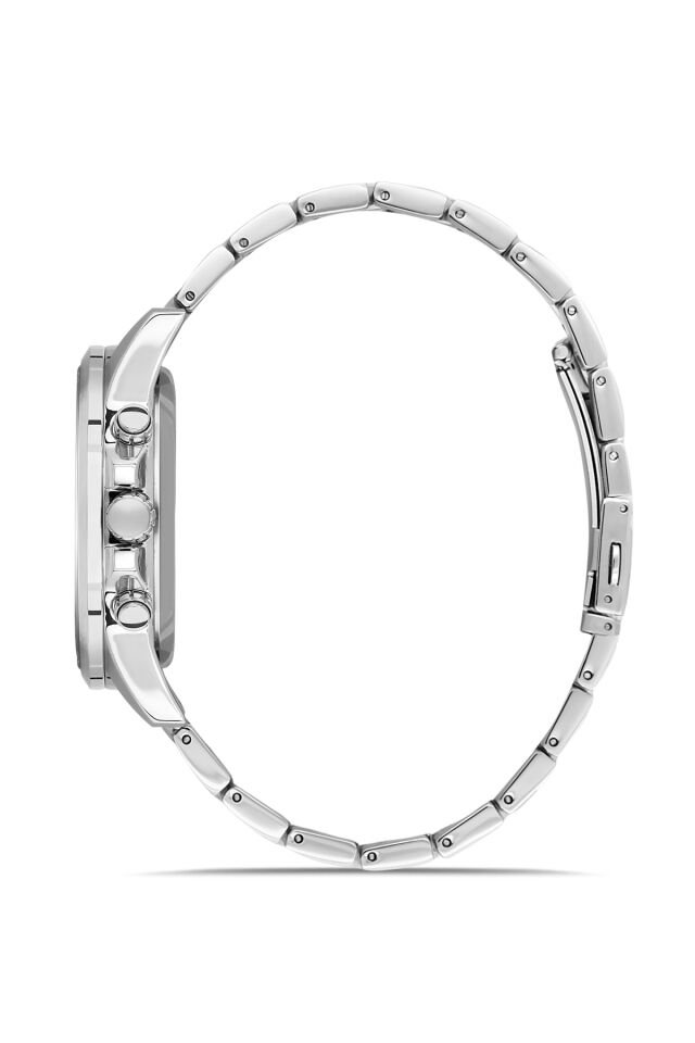 Ferro Gümüş Çelik Kordon Erkek Kol Saati FM11533AWT-A3 Fonksiyonları Aktif 3ATM Su Geçirmez