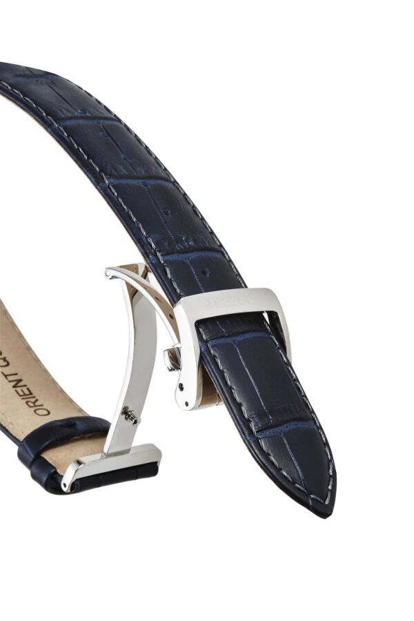 Orient RA-AK0011D30B Sun&Moon Kurmalı Otomatik Deri Lacivert Safir Cam 43 mm Erkek Kol Saati