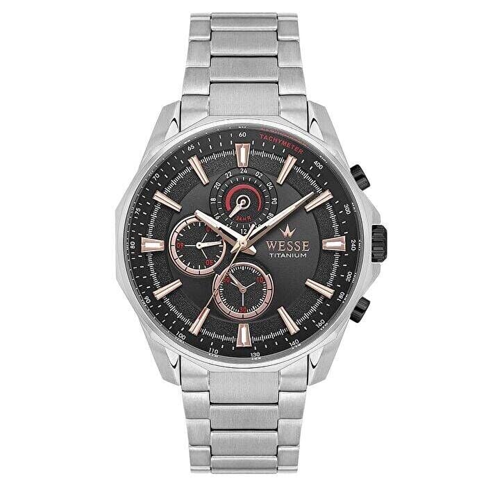 Wesse WWG403602 Quartz Titanyum Gri Füme Kadran 42 mm Erkek Kol Saati