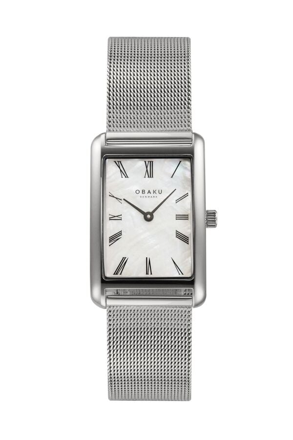 Obaku Denmark V311LXCWMC Quartz Gri Hasır Kordon 24 mm Kadın Kol Saati