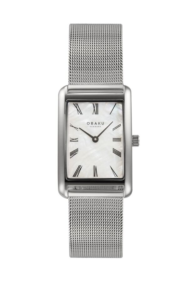 Obaku Denmark V311LXCWMC Quartz Gri Hasır Kordon 24 mm Kadın Kol Saati