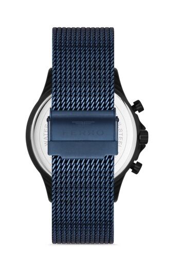 Ferro 45 mm Lacivert Hasır Kordon Erkek Kol Saati