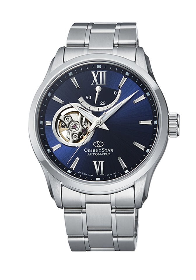 Orient Star RE-AT0001L00B KurOtomatik Çelik Gri Lacivert Kadran 10 ATM Safir Cam 40 mm Erkek Kol Saati