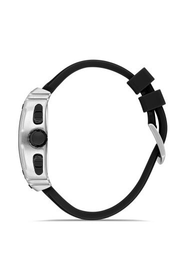 Ferro Siyah Silikon Kordon Erkek Kol Saati FM11351D-J2 Fonksiyonları Aktif 3ATM Su Geçirmez