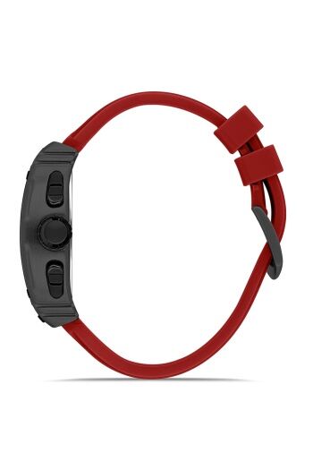 Ferro Kırmızı Silikon Kordon Erkek Kol Saati FM11351D-ZK Fonksiyonları Aktif 3ATM Su Geçirmez