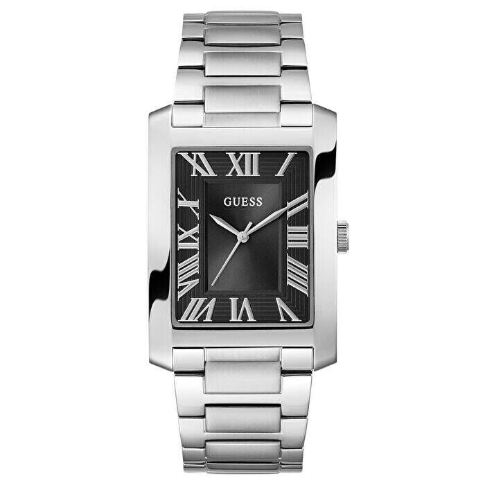 Guess GUGW0896G1 Quartz Çelik Gri Siyah Kadran 34x39 mm Erkek Kol Saati