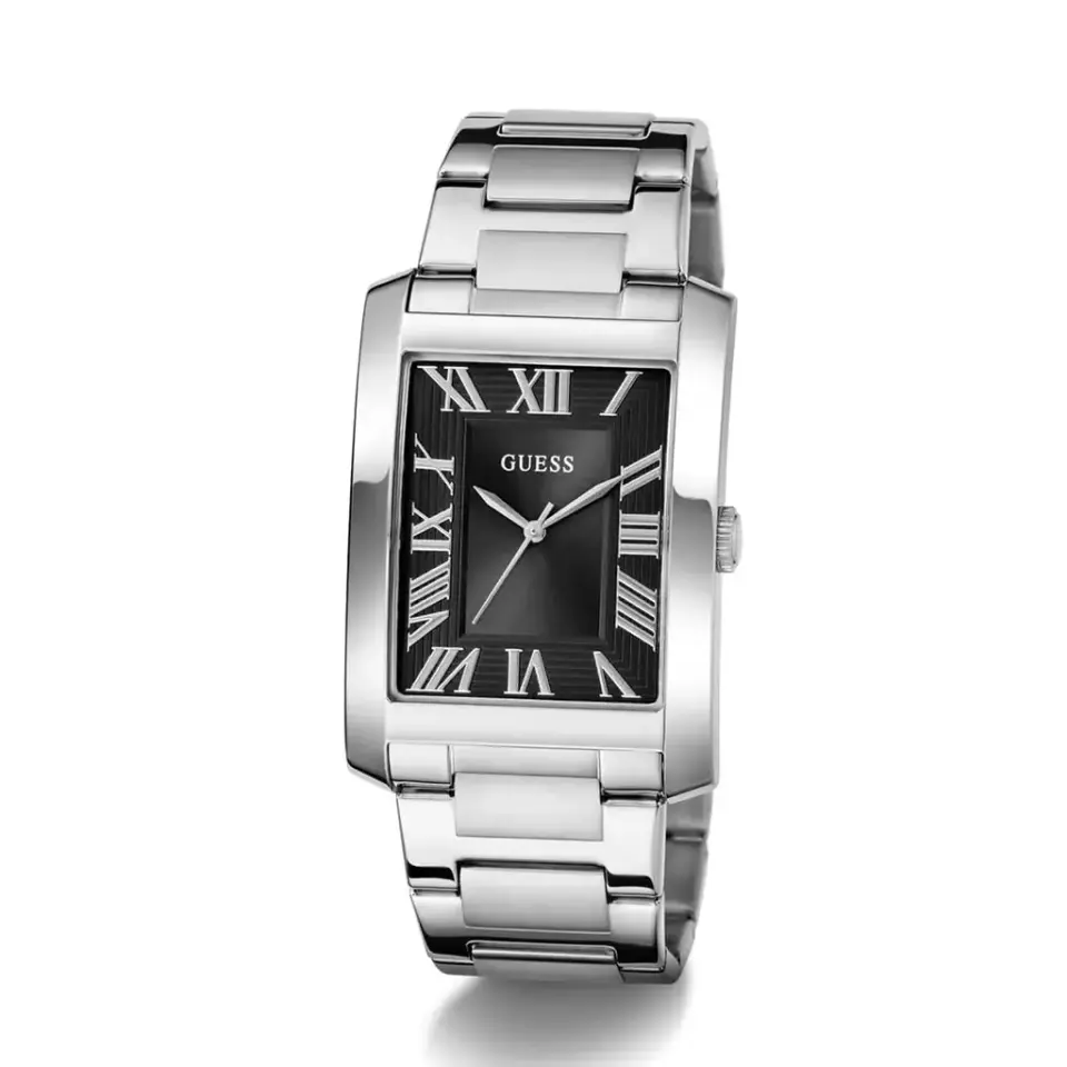 Guess GUGW0896G1 Quartz Çelik Gri Siyah Kadran 34x39 mm Erkek Kol Saati