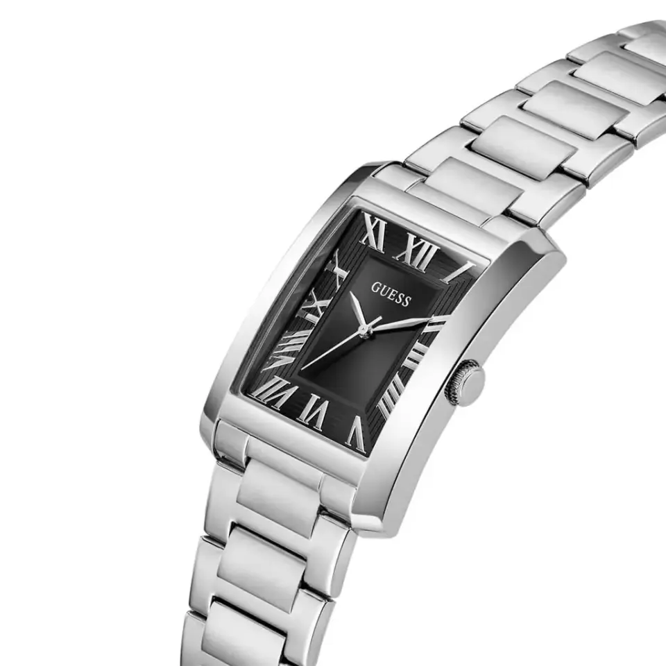Guess GUGW0896G1 Quartz Çelik Gri Siyah Kadran 34x39 mm Erkek Kol Saati