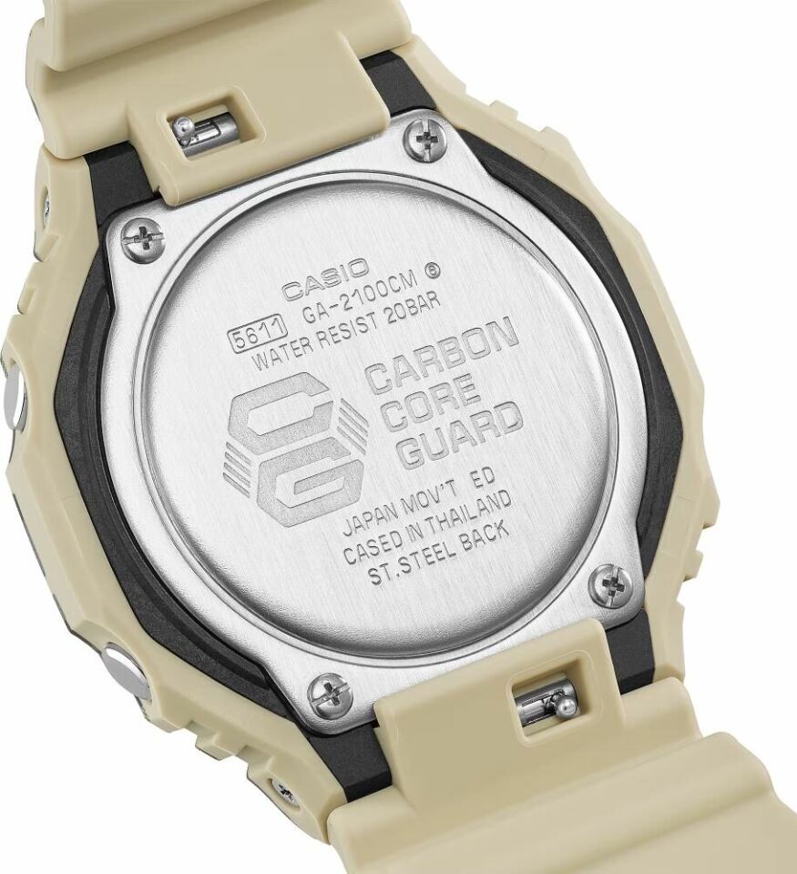 Casio GA-2100CM-5ADR Quartz Silikon BiColor 20 ATM 44 mm Erkek Kol Saati
