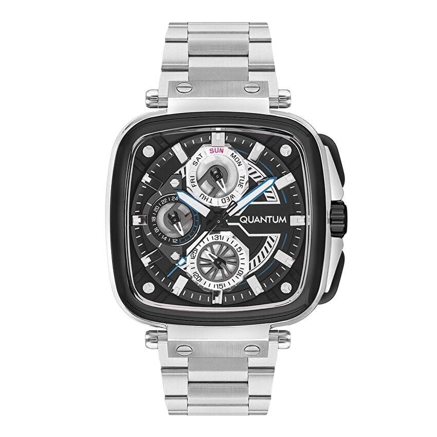 Quantum PWG1092.650 Quartz Çelik Metalik 44 mm Erkek Kol Saati