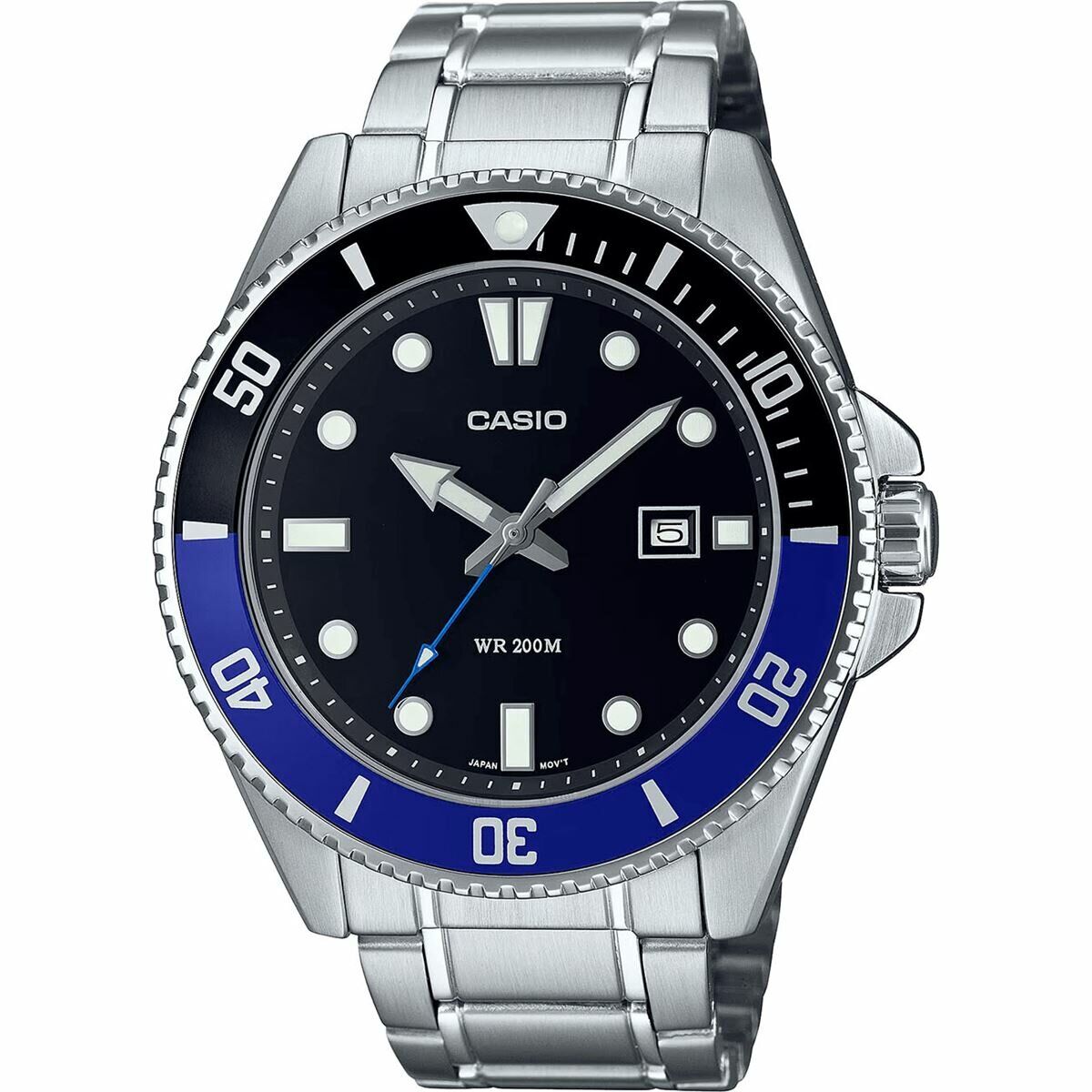 Casio MDV-107D-1A2VDF Quartz Alimünyum Kasa Gri Siyah Kadran 46 mm Erkek Kol Saati