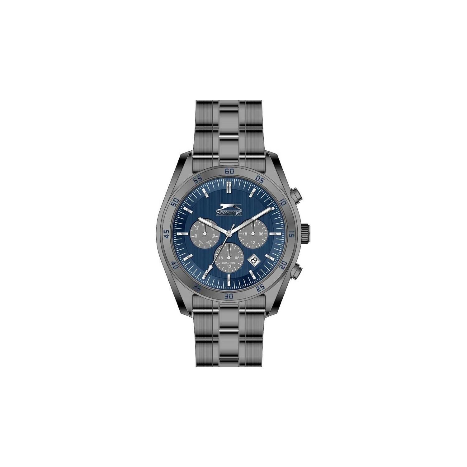 Slazenger SL.09.2093.2.03 Quartz Çelik Füme 44 mm Erkek Kol Saati