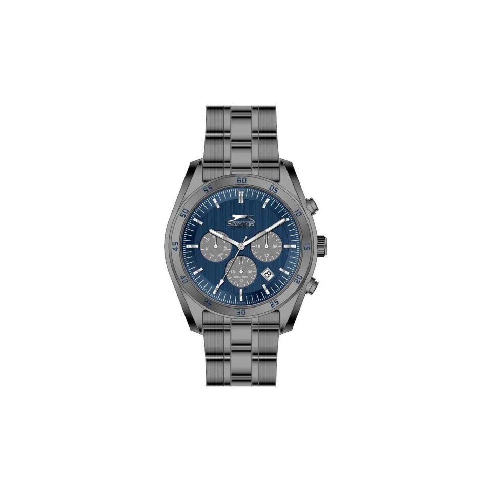 Slazenger SL.09.2093.2.03 Quartz Çelik Füme 44 mm Erkek Kol Saati