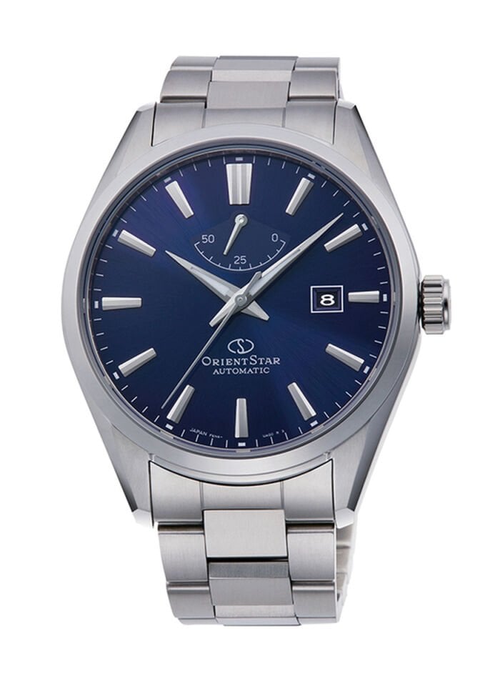 Orient RE-AU0403L00B Otomatik Çelik Gri Lacivert Kadran Safir Cam 42 mm Erkek Kol Saati