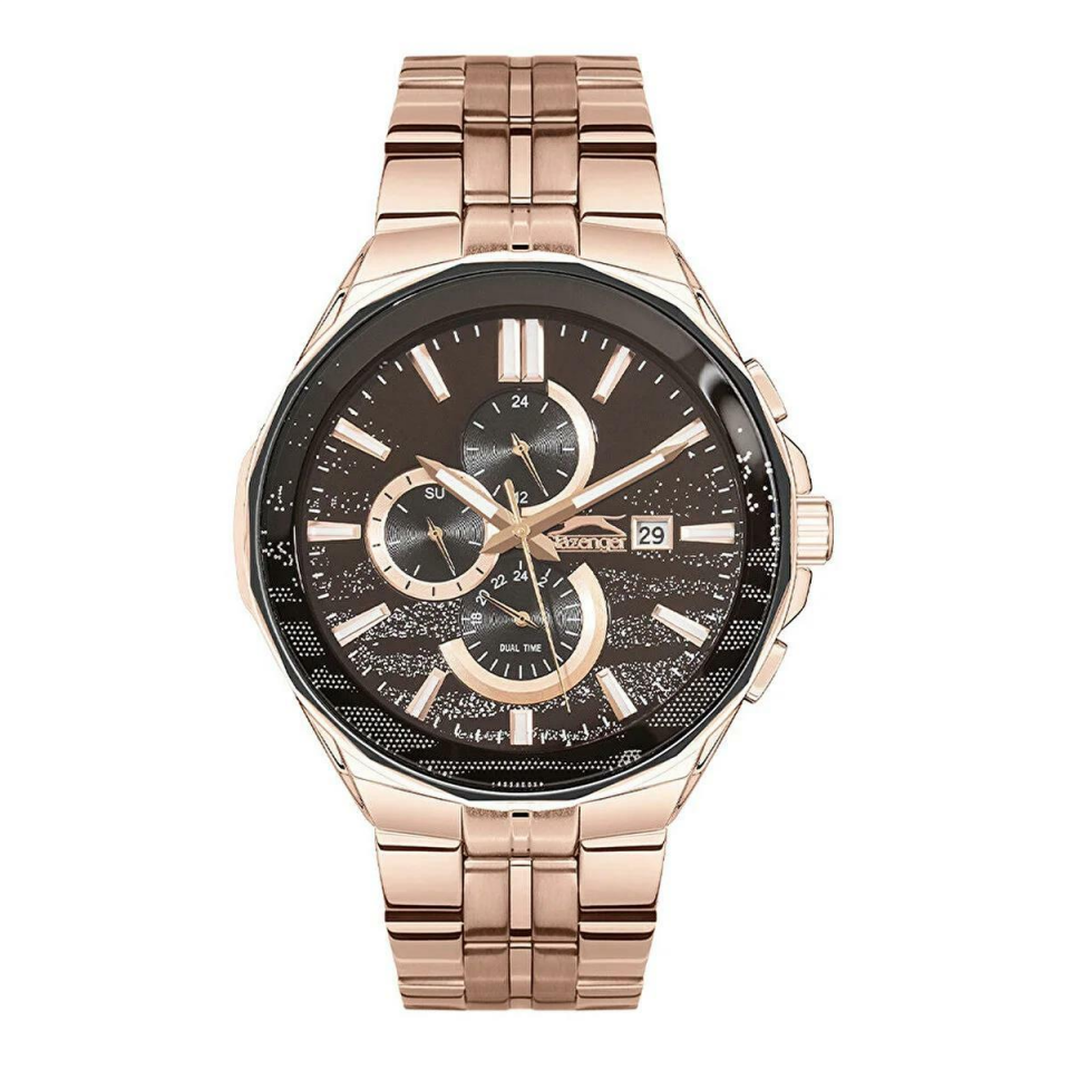 Slazenger SL.09.2129.2.04 Quartz Çelik Rose Gold 45 mm Erkek Kol Saati