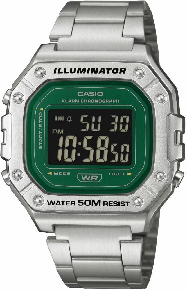 Casio W-218HD-3AVDF Quartz Çelik Gri 43 mm Erkek Kol Saati