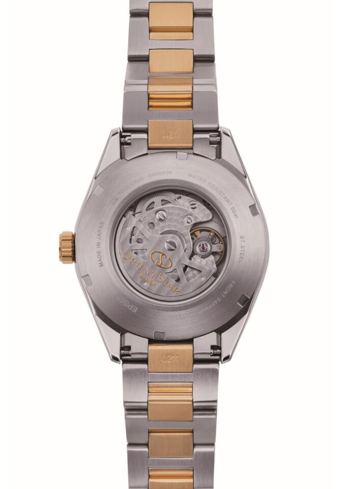 Orient Star RE-AU0405E00B Otomatik Çelik Gri/Altın Yeşil Kadran Safir Cam 42 mm Erkek Kol Saati