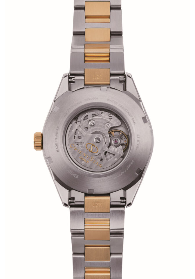 Orient Star RE-AU0405E00B Otomatik Çelik Gri/Altın Yeşil Kadran Safir Cam 42 mm Erkek Kol Saati