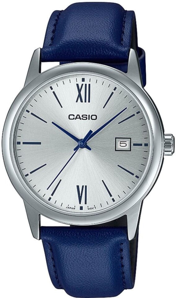 Casio MTP-V002L-2B3UDF Quartz Deri Lacivert 37 mm Erkek Kol Saati