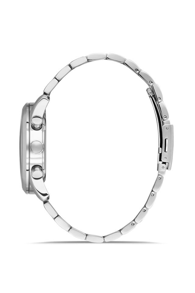 Ferro FM11758AWT-A3 Quartz Çelik Gri Lacivert Kadran 43 mm Erkek Kol Saati