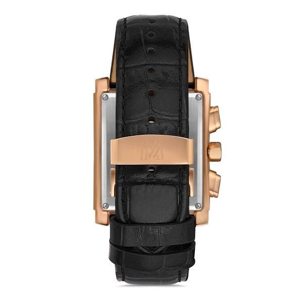 Momentus TM111R-04BR Quartz Deri Siyah 36 x 46 mm Multifunction Erkek Kol Saati