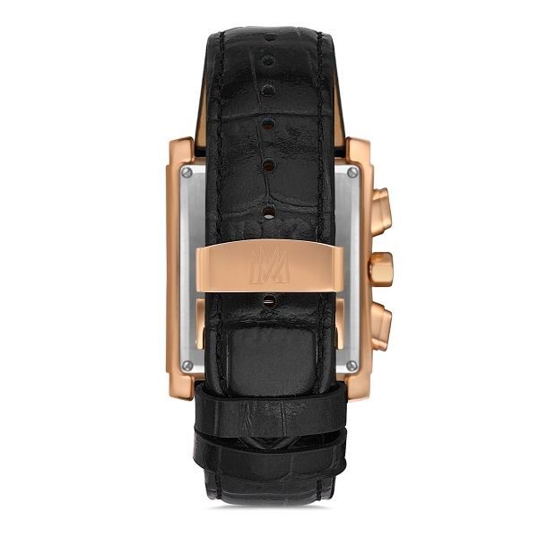 Momentus TM111R-04BR Quartz Deri Siyah 36 x 46 mm Multifunction Erkek Kol Saati