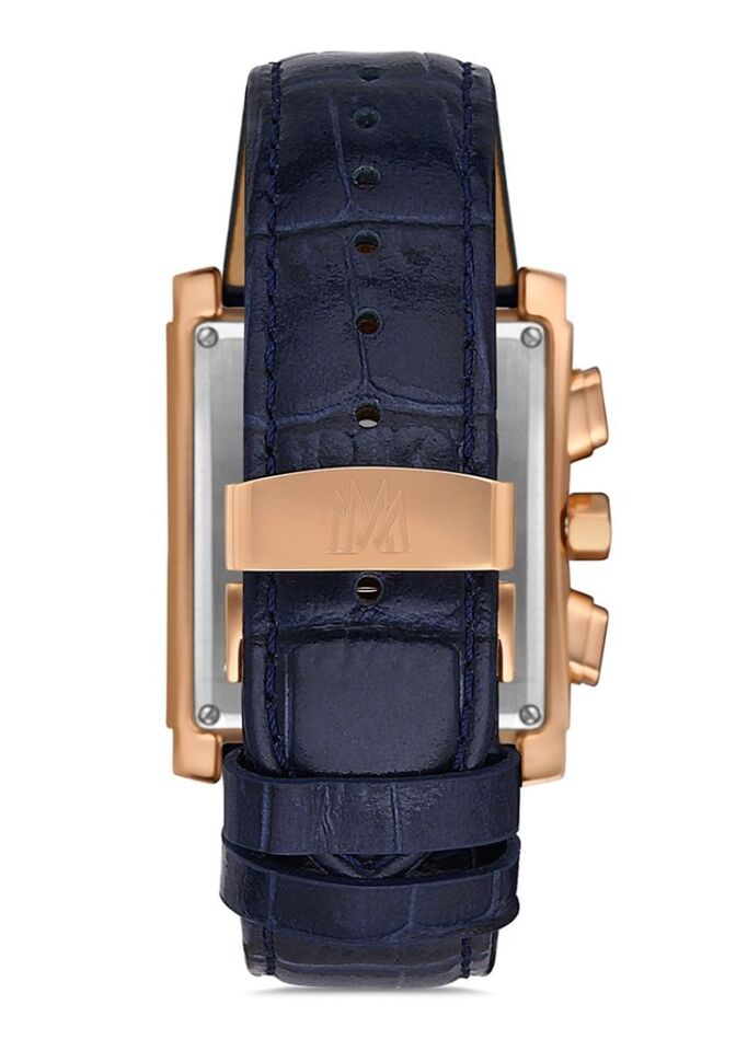 Momentus TM111R-11MR Quartz Deri Lacivert 36 x 46 mm Multifunction Erkek Kol Saati