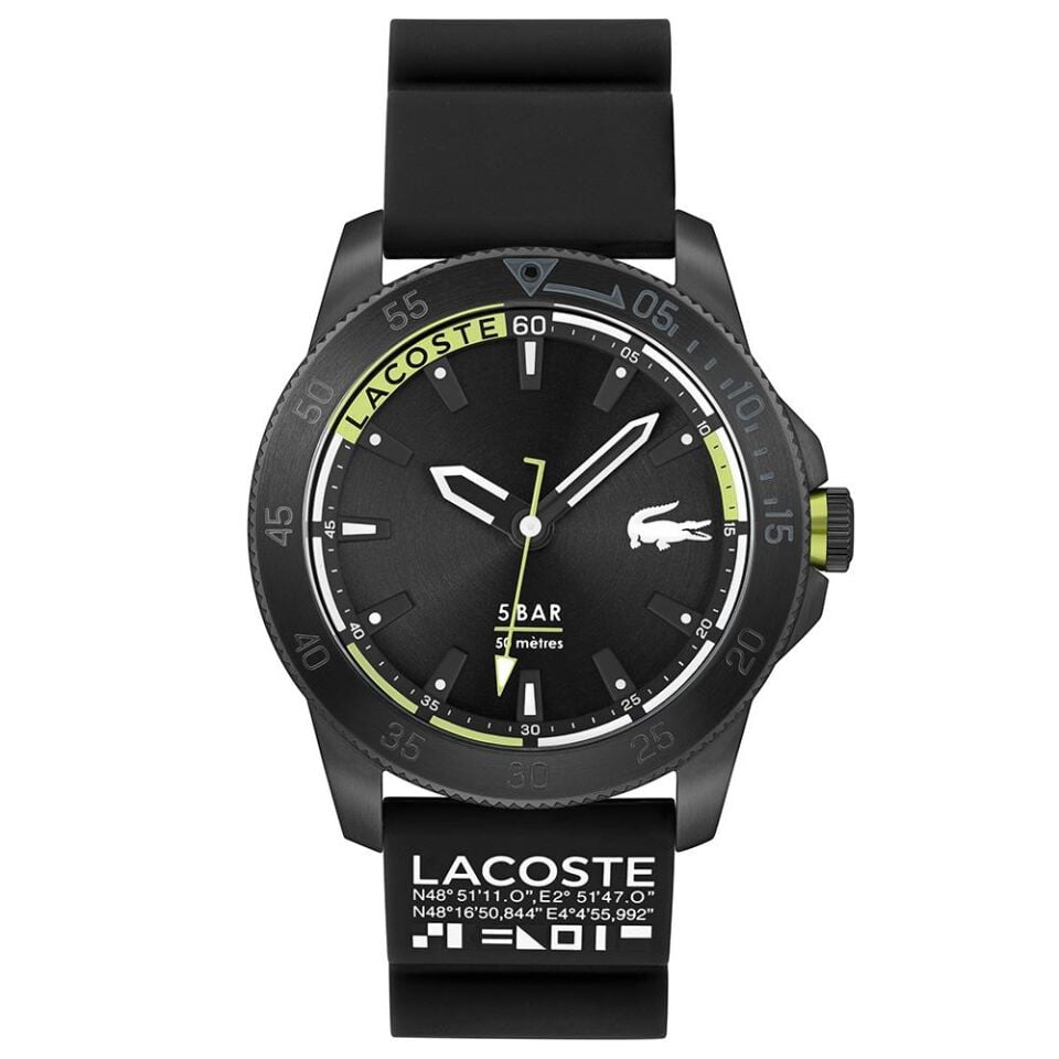 Lacoste 2011203 46 mm Siyah Erkek Kol Saati