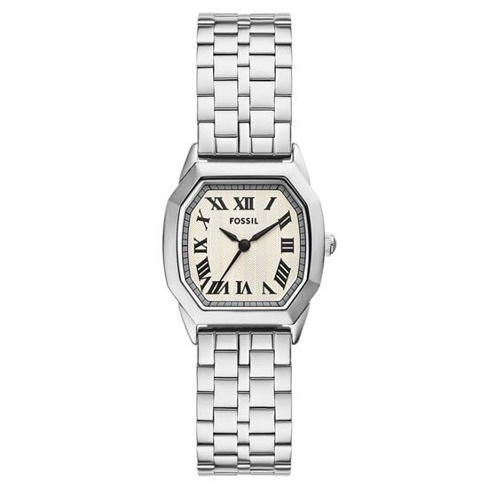 Fossil FES5363 Quartz Çelik Gri Krem Kadran 27 mm Kadın Kol Saati