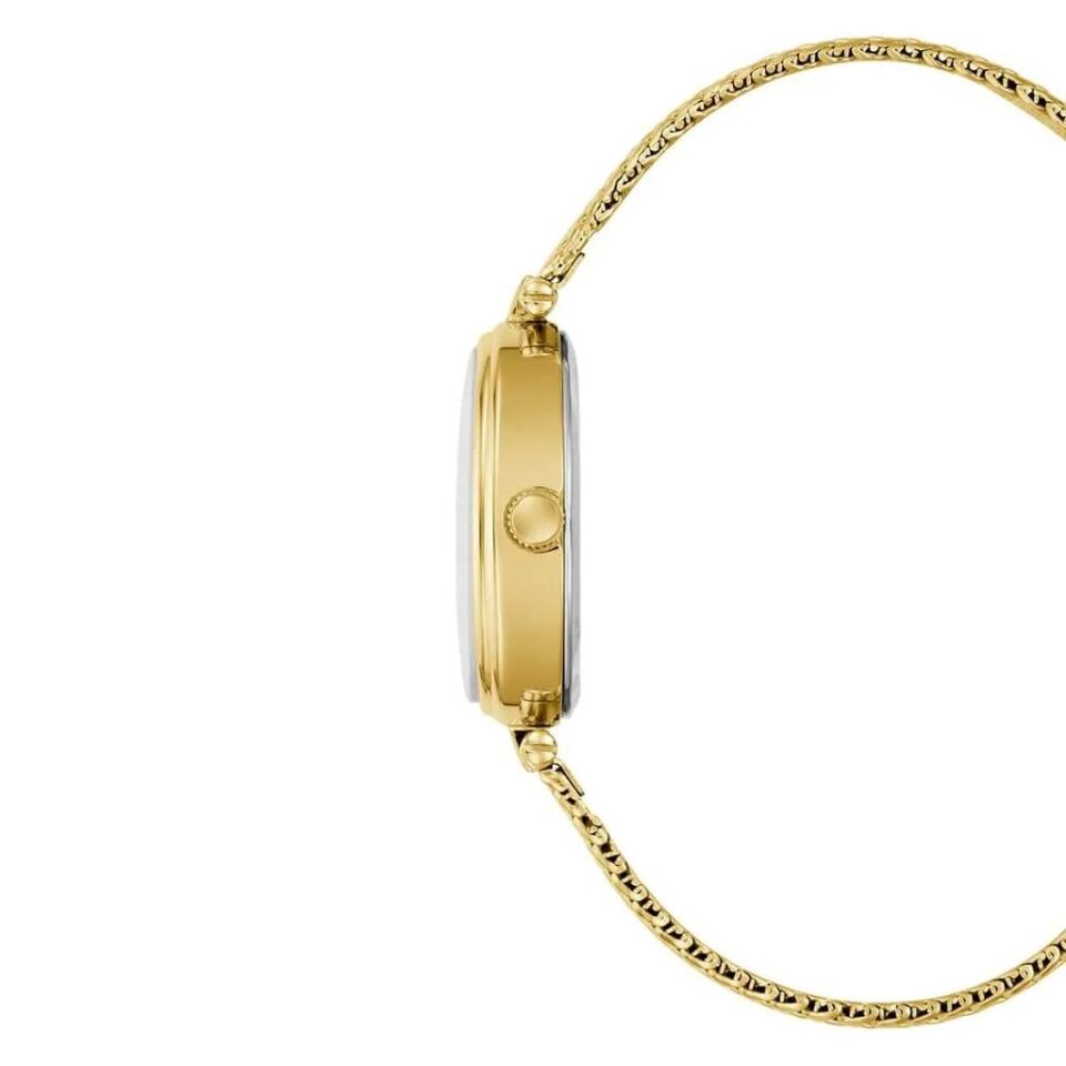 Guess GUGW0935L4 Quartz Hasır Altın Rengi Kırmızı Kadran 24x29 mm Kadın Kol Saati
