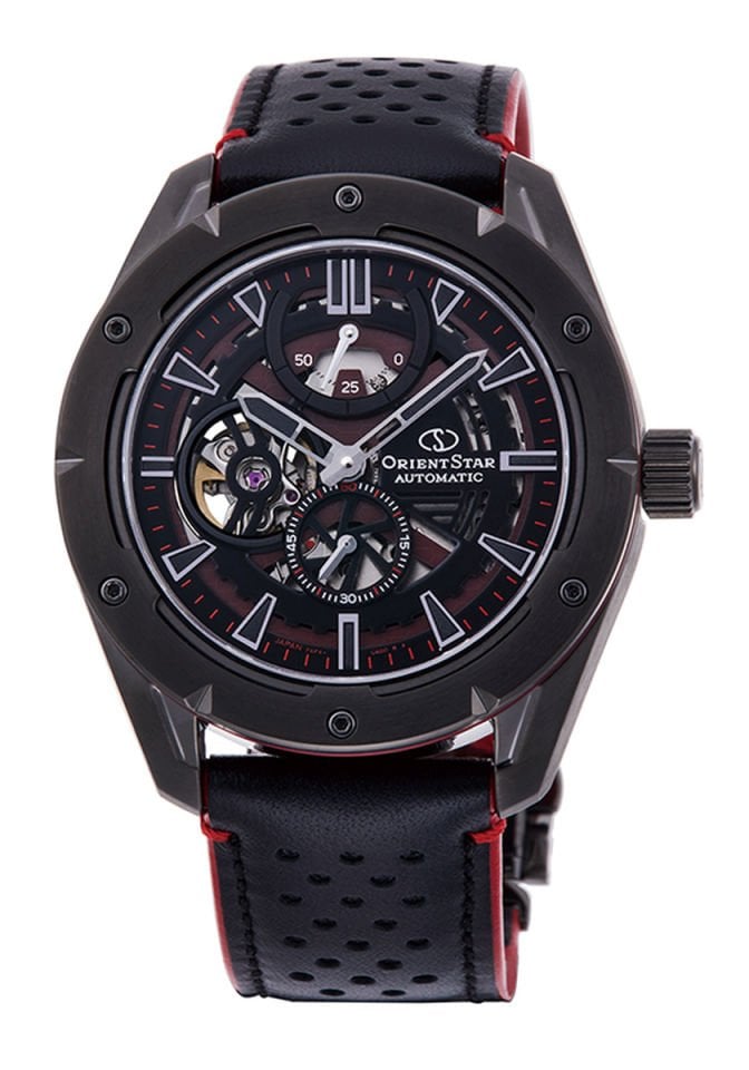 Orient Star RE-AV0A03B00B KurOtomatik Deri Siyah Safir Cam 10 ATM 43 mm Erkek Kol Saati