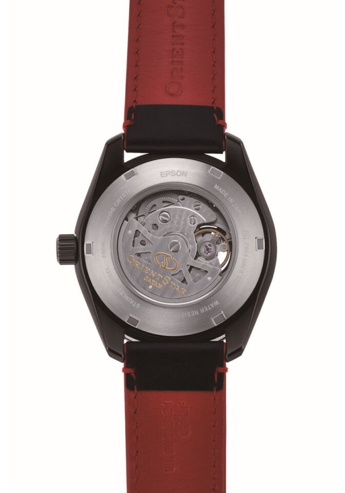 Orient Star RE-AV0A03B00B KurOtomatik Deri Siyah Safir Cam 10 ATM 43 mm Erkek Kol Saati