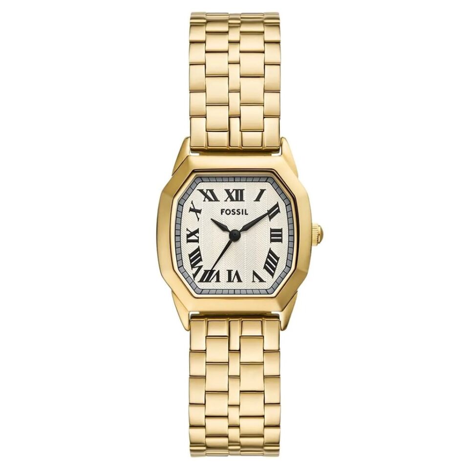Fossil FES5361 Quartz Çelik Altın Rengi 27 mm Kadın Kol Saati