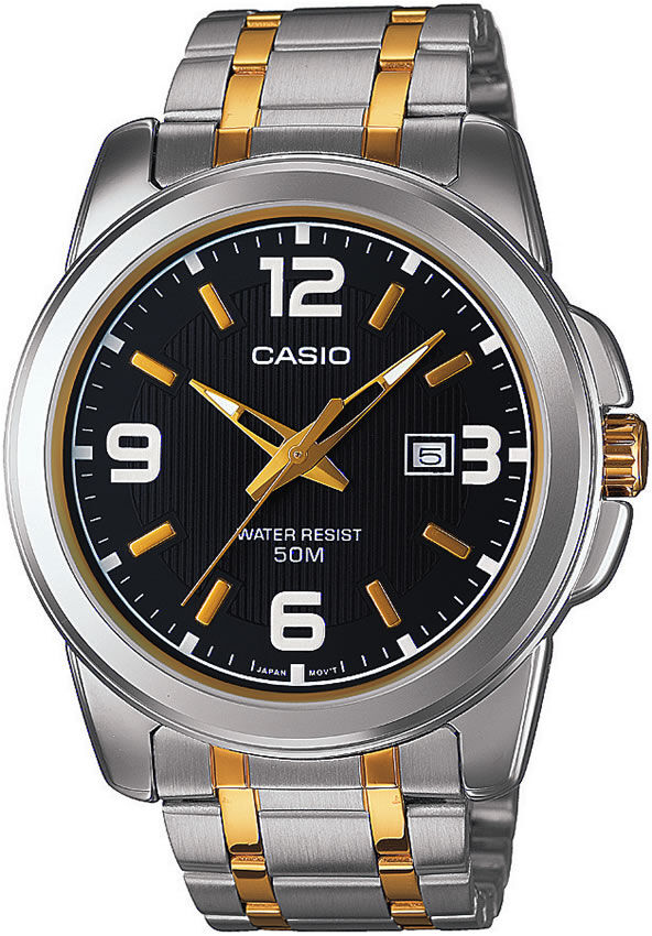 Casio MTP-1314SG-1AVDF Quartz Çelik Gri Altın Sarısı 45 mm Erkek Kol Saati