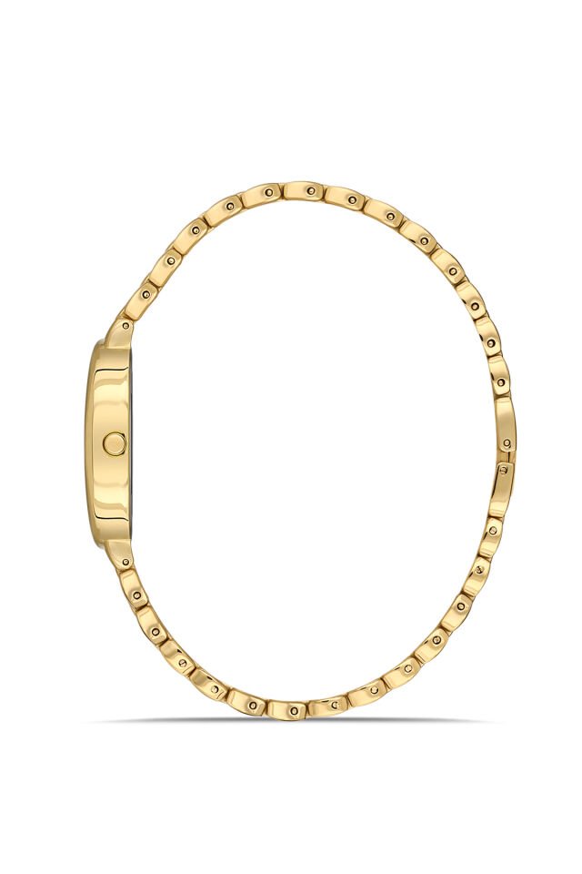 Ferro FL21510AWT-B2 Quartz Çelik Altın Rengi Siyah Kadran 22 mm Kadın Kol Saati