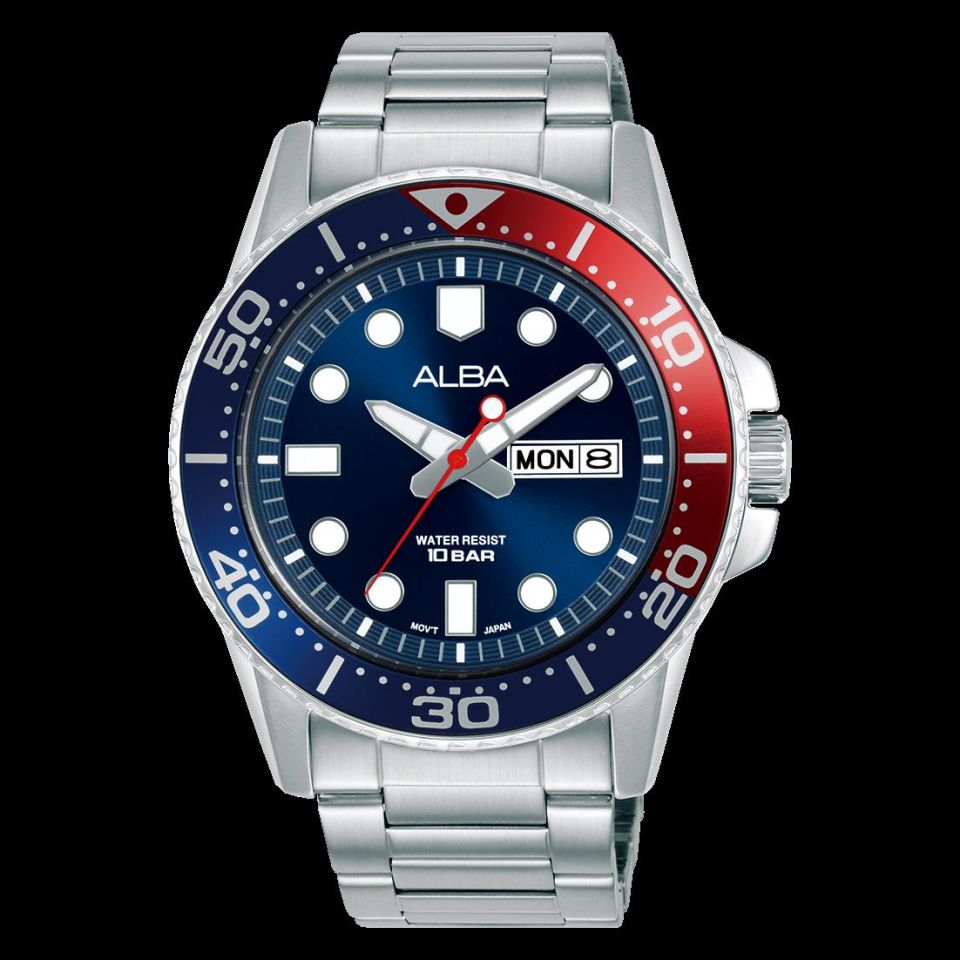 Alba AV3593X1 Quartz Çelik Gri Lacivert Kadran 10 ATM 43 mm Erkek Kol Saati