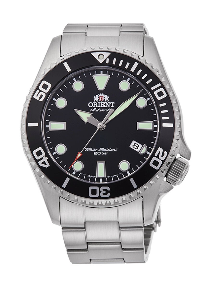 Orient RA-AC0K01B10B Otomatik Çelik Gri Siyah Kadran 20 ATM Safir Cam 44 mm Erkek Kol Saati