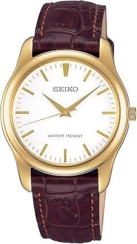 Seiko SCXP032 Quartz Deri Kahverengi 35 mm Erkek Kol Saati