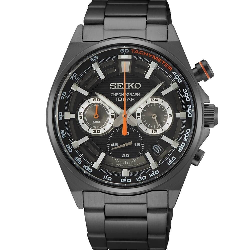 Seiko SSB399P Quartz Çelik Siyah 10 ATM 41 mm Erkek Kol Saati