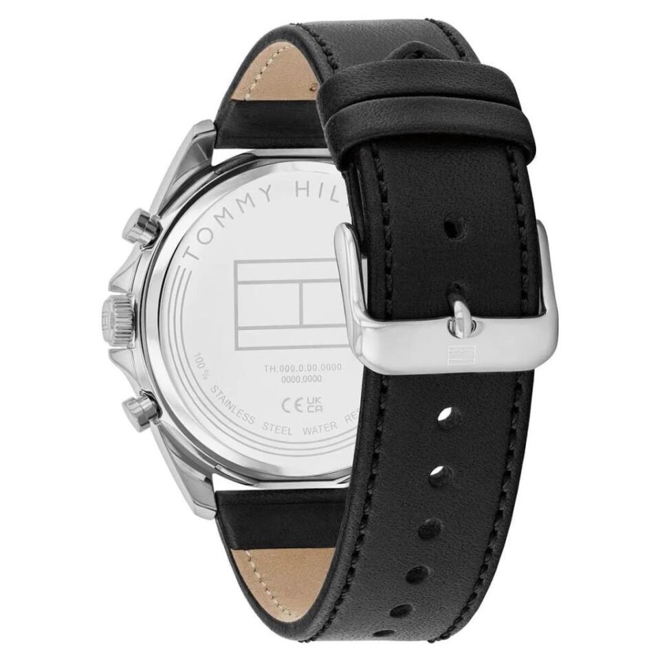 Tommy Hilfiger TH1710644 Quartz Deri Siyah 43 mm Erkek Kol Saati
