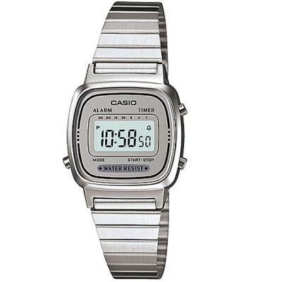 Casio LA670WA-7DF Retro Quartz Çelik Gri 25 mm Kadın Kol Saati