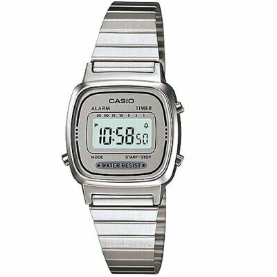 Casio LA670WA-7DF Retro Quartz Çelik Gri 25 mm Kadın Kol Saati