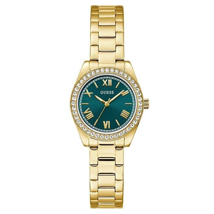 Guess GUGW0841L9 Quartz Çelik Altın Rengi Yeşil Kadran 30 mm Kadın Kol Saati