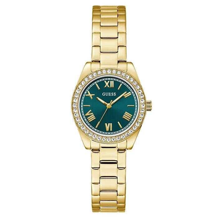 Guess GUGW0841L9 Quartz Çelik Altın Rengi Yeşil Kadran 30 mm Kadın Kol Saati