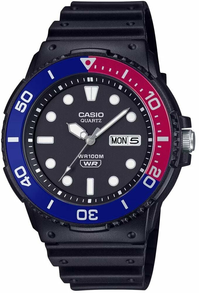 Casio MRW-230H-1E2VDF Quartz Silikon Siyah 10 ATM 45 mm Erkek Kol Saati