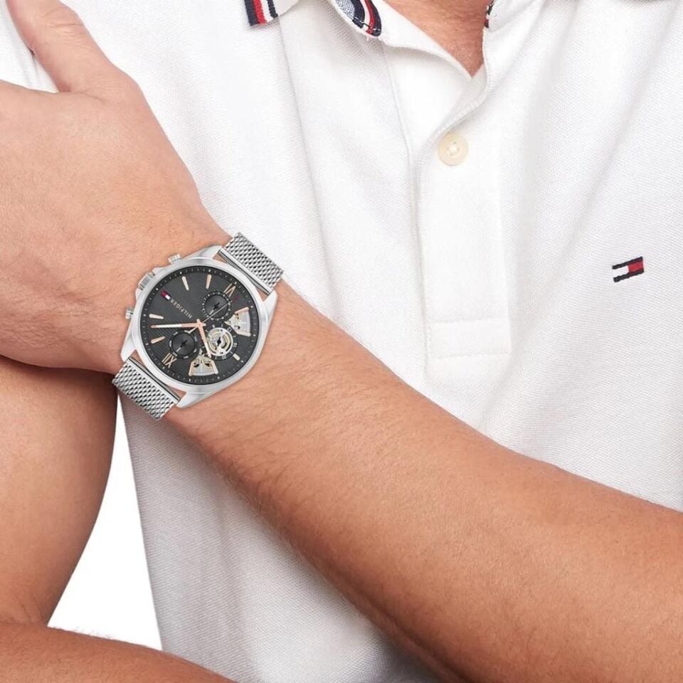 Tommy Hilfiger TH1710646 Quartz Çelik Hasır 43 mm Erkek Kol Saati