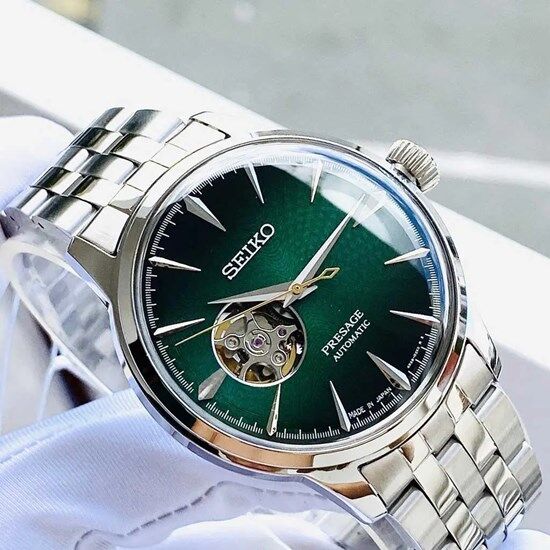Seiko SSA441J Otomatik Çelik Gri Yeşil Kadran 41 mm Erkek Kol Saati