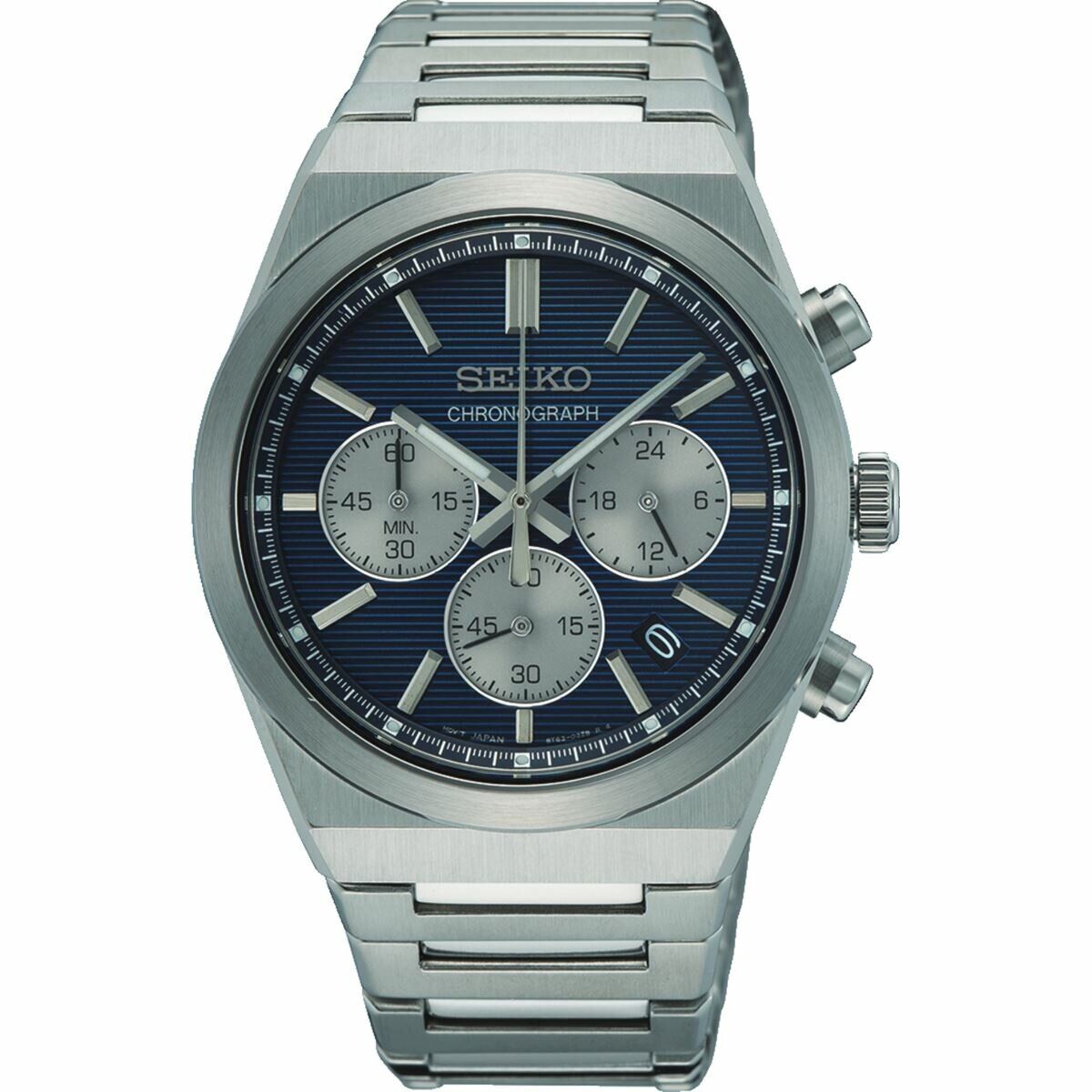 Seiko SSB453P1 Quartz Çelik Gri Lacivert Kadran 10 ATM 40 mm Erkek Kol Saati