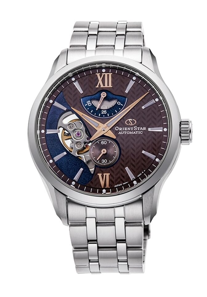 Orient Star RE-AV0B02Y00B 41 mm KurOtomatik Erkek Kol Saati Kehribar Tesbih Hediyeli