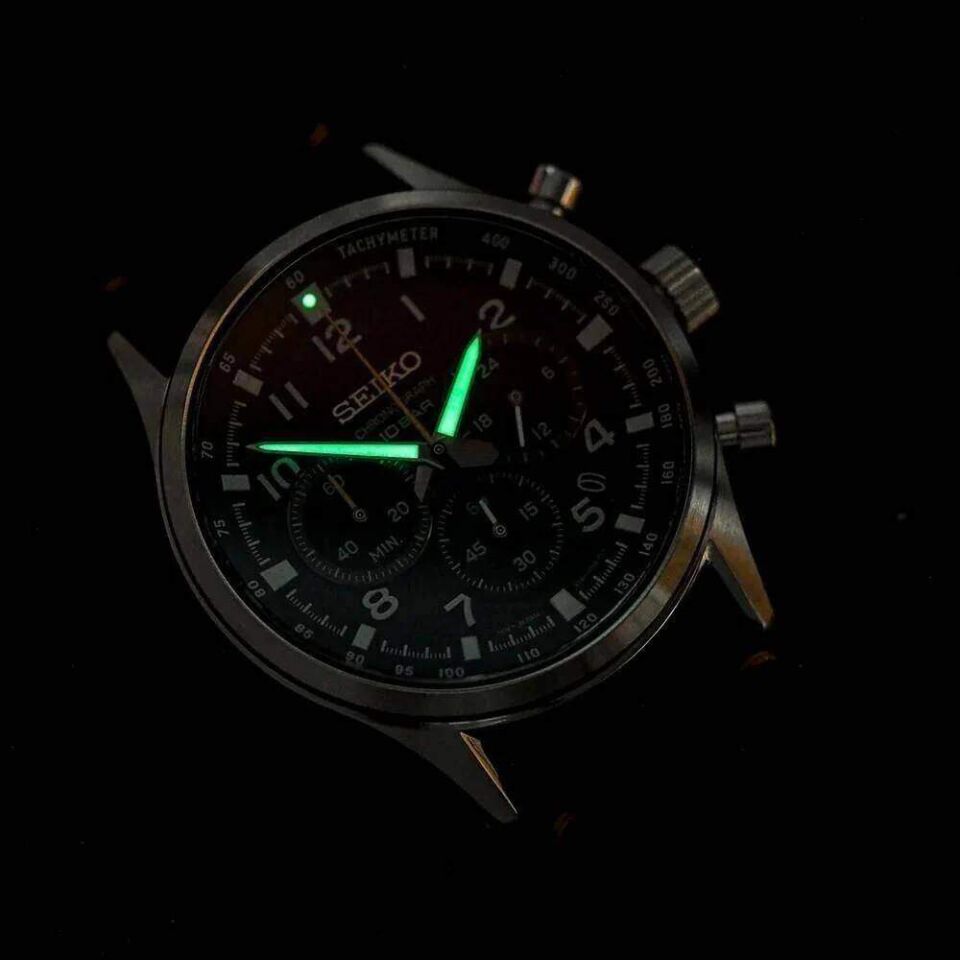 Seiko SSB449P Quartz Nato Siyah Safir Cam 43 mm Erkek Kol Saati